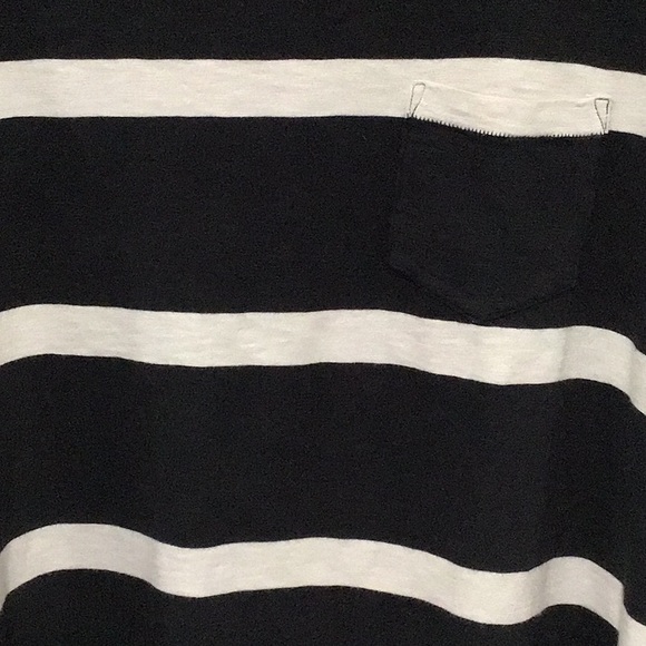 GAP Striped Tee, Black and Gray, Size Large - Picture 3 of 6